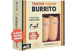 Exploding Kittens Throw Throw Burrito 2-6 Players - Ages 7+ - 15 Minutes to Play - Dodgeball Card Game - Party Game, Family Game Night, Kid and Adult Card Game
