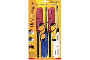CLICK-N-FLAME CLICK N FLAME LIGHTERS FOR ALL OCCASIONS - 4 PACKS