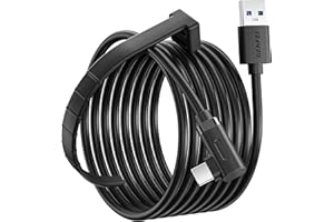 BENFEI Link Cable 16 FT Compatible with Oculus/Meta Quest 3, Quest2/Pro/Pico 4 Accessories and PC/SteamVR, High Speed PC Data
