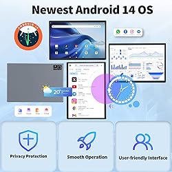 Android 14 Tablet, 10 inch Tablet with