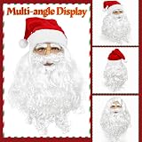 iZoeL Santa Claus Costume Accessories Kit Men Women Hat Beard Wig Bag view 3