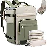 LOVEVOOK 40L Travel Backpack for Women & Men - 17.3 Inch Carry On Backpack & Personal Item Backpack for Airlines, Spacious and Durable Design, with 3 Packing Cubes