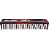 Speert #10 Fine Tooth Hair Comb Handmade Swiss Tortoise Acetate for Styling | Close tooth spacing for controlled parting teasing and detailed finishing on fine straight or thin hair wet or dry every day