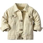 Banibear Girls' Denim Jacket Outerwear, 12 Months-12 Years