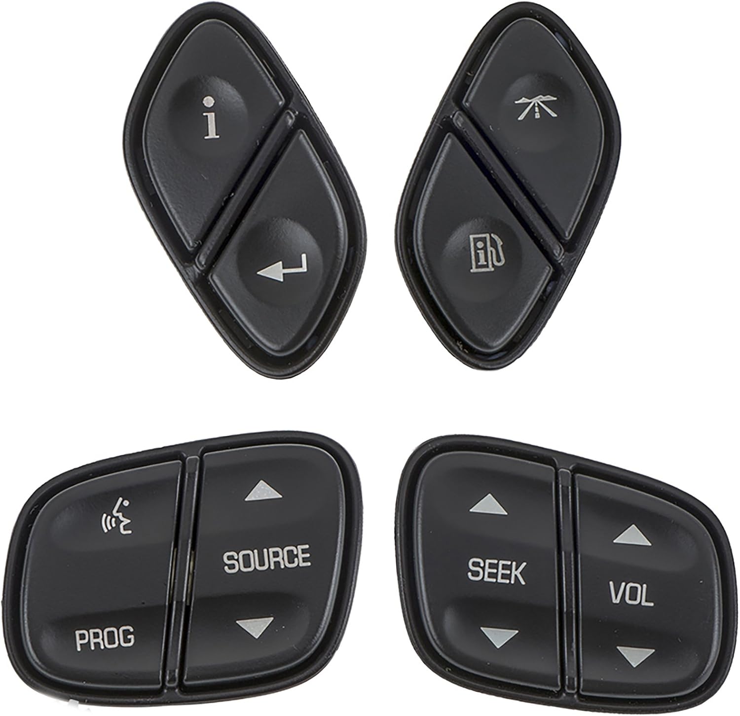Motors OEM NEW Steering Wheel Radio Volume Control Switch 4 Button Set