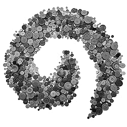 600-700Pcs Gray Buttons for Crafts Bulk Assorted
