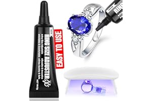 INSOIA Ring Sizers for Loose Rings – Invisible Ring Size Adjuster for Loose Ring, Connector & Resizer Comfortable DIY Ring Spacer & Guard Kit - Any Size Fit(1×5g)