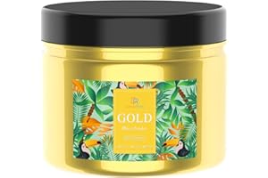 DECORROM Epoxy Resin Color Pigment - Huge 100g/3.5 Ounces Metallic Mica Powder for Epoxy Resin Art Coloring, Slime Making - Cosmetic Grade Resin Color Dye for Jewelry, Soap Making, Painting, Nails Art (Gold)