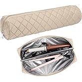 Suafrnut Large Hot Hair Tools Organizer Bag Portable Travel Heat Resistant Storage Case Pouch for Curling Irons, Flat Irons, Hair Straighteners and Styling Tools(17.7" x 3.9")