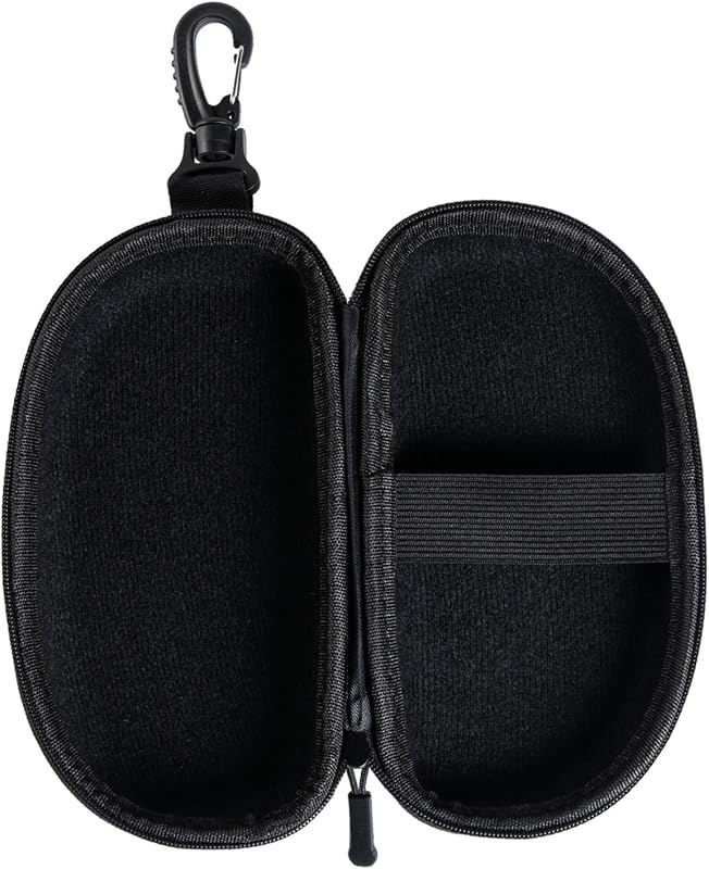 Swim Goggle Case, Étui pour Lunettes de Natation, Étui Rigide, Couleur Noire