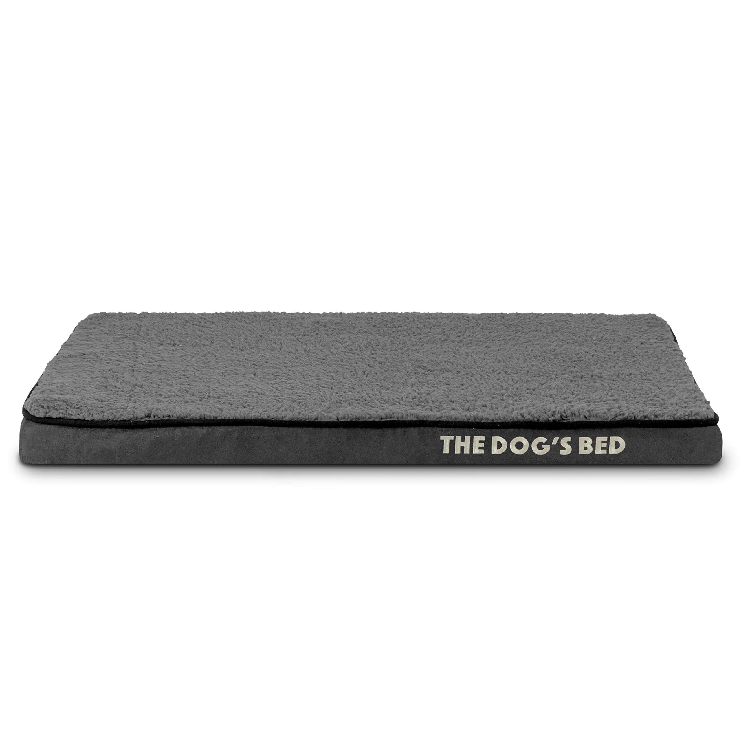 The Dog’s Bed Cover – Replacement Cover, Grey Plush, Small, 5cm