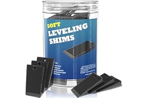 Yilador Table Shims Multi Pack, 32PCS Premium Soft Furniture Levelers Restaurant Table Shims, Home Improvement DIY Levelers - Extreme Weight Capacity, Perfect for Doors, Windows, Sheds