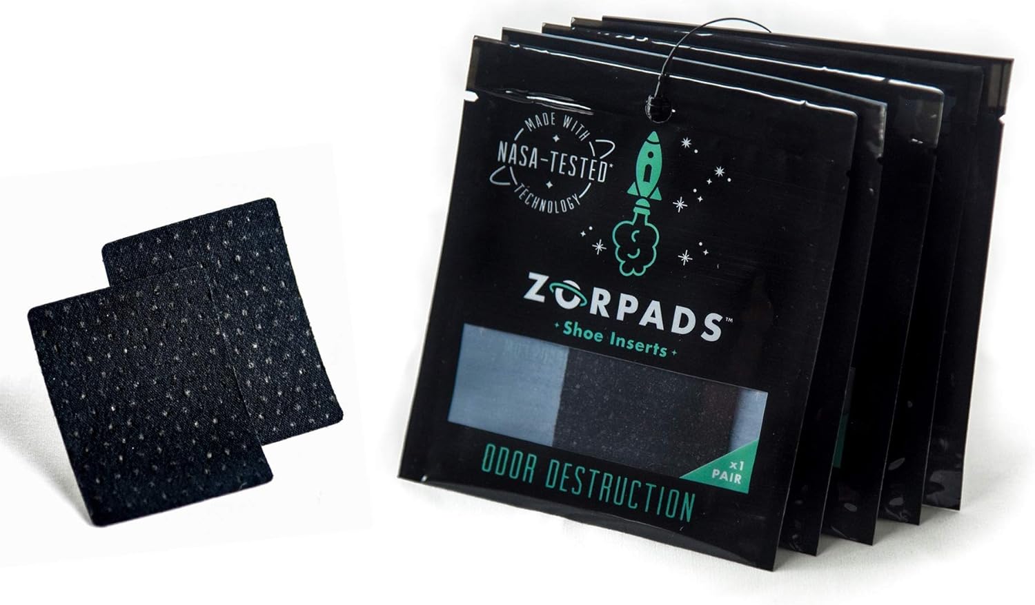 Zorpads Odor Eliminating Shoe Inserts Five Pairs