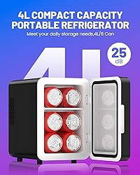 CUTIEWORLD Skincare Fridge - 4L Mini Fridge with