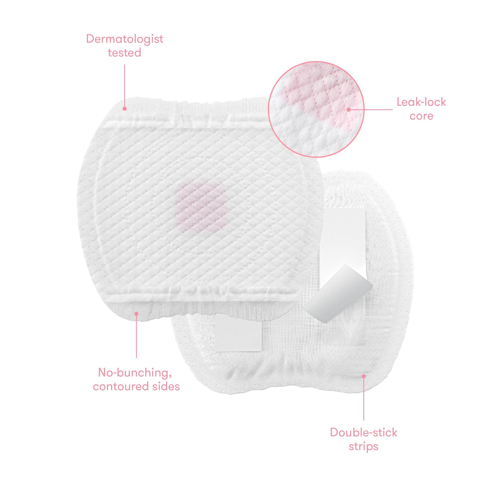 Frida Mom Nursing Pads, Disposable Nursing Pads with Ultra Absorbency, and Soft Texture, Breastfeeding Essentials, 60ct