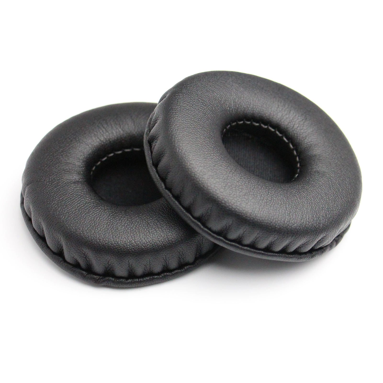 Yizhet 1 pair Round Ear Pads 85mm Universal Replacement Earpads Premium Protein Leather Memory Foam Ear Cushions for Headphone Ear Cup with 85mm Diameter