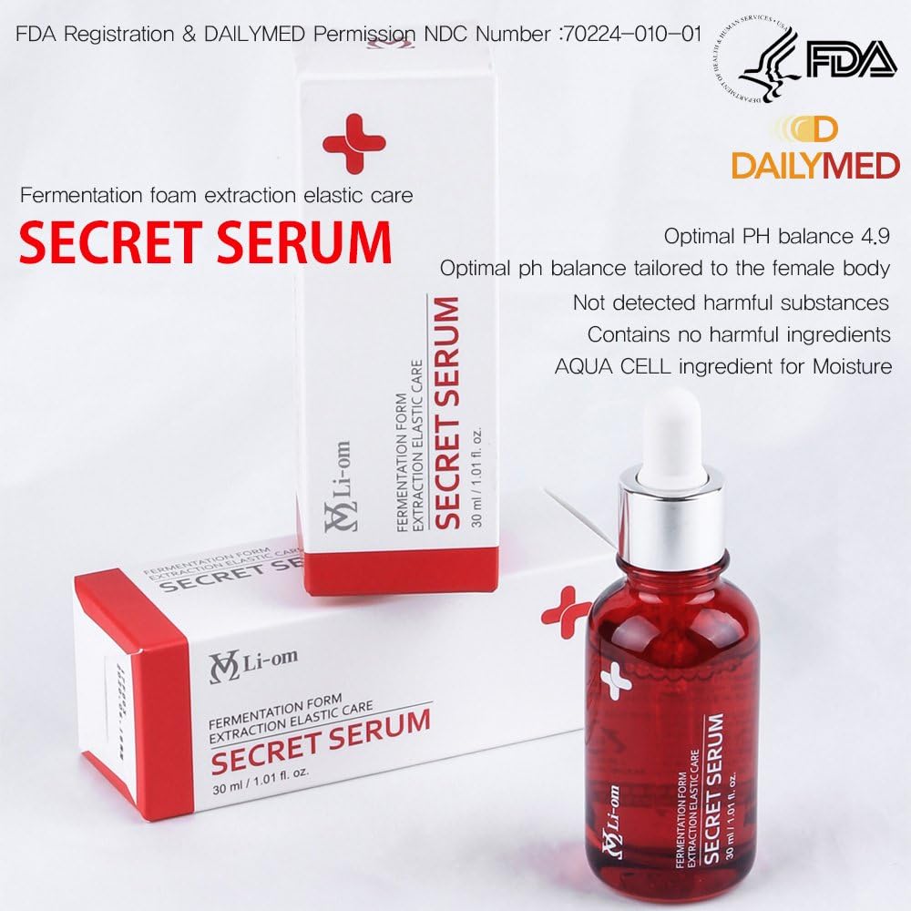 LIOM Secret Serum For Women Certificated from FDA 1.01 fl. Oz, 30 ml