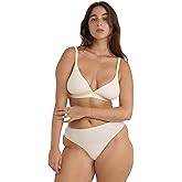 Organic Basics womens Core Ribbed Cotton Thong Underwear