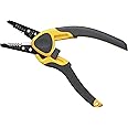 Ideal Electrical 45-915 Kinetic Reflex T-Stripper - 10-20 AWG, Wire Stripper with Thumb Rest, Plier Nose, Slide Lock, Textured Grips