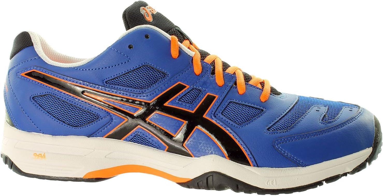 multi coloured asics trainers