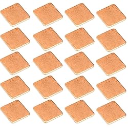 Easycargo 20pcs 20mm Copper Pad Shim Thermal Pad