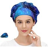 Women's Working Cap Fish Animal Adjustable Working Hats with Sweatband and Elastic Toggle Head Cover