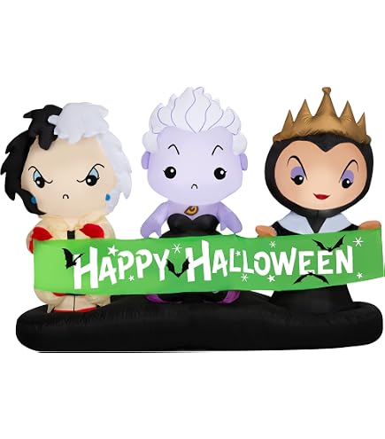 Amazon.com: Gemmy Airblown Disney Villains Scene Disney, 4 ft Tall