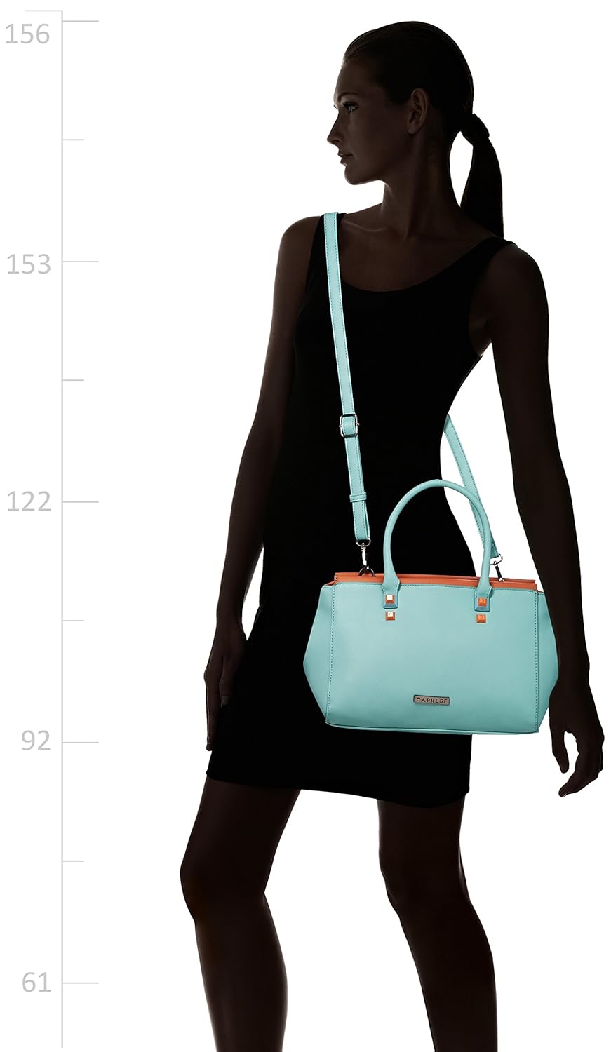 caprese women's satchel (aquamarine)