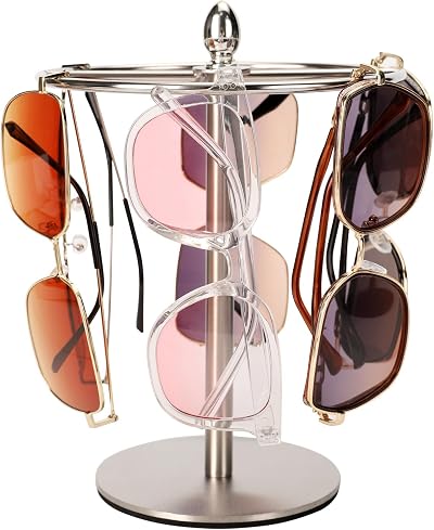 Wismay Sunglasses Organizer Display Stand Eyeglass Holder Rack 12 Pairs