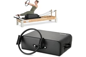 PAETA Pilates Box for Reformer, Pilates Reformer Accessories with Pilates Ring, for Core Training, Balance & Flexibility – Studio & Home Pilates Equipment