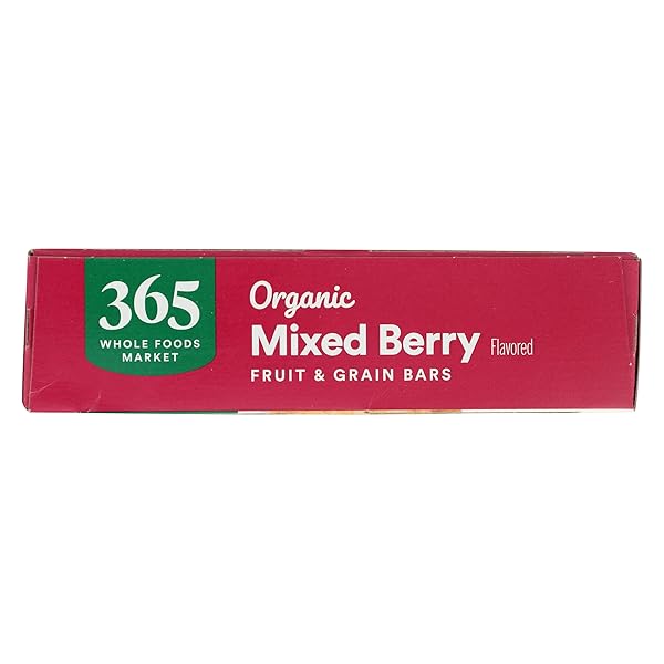 365 BY WHOLE FOODS MARKET, ORGANIC MIXED BERRY CEREAL BAR 6 COUNT, 7.8 OZ