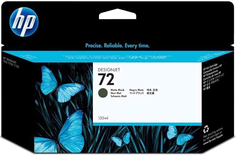 HP 72 C9403A Matte Black Ink Cartridge for DesignJet T1100, T1120, T1200, T2300