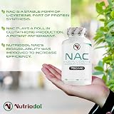 Nutriodol NAC Supplement 750mg Vegan Capsules - 180 Count view 5