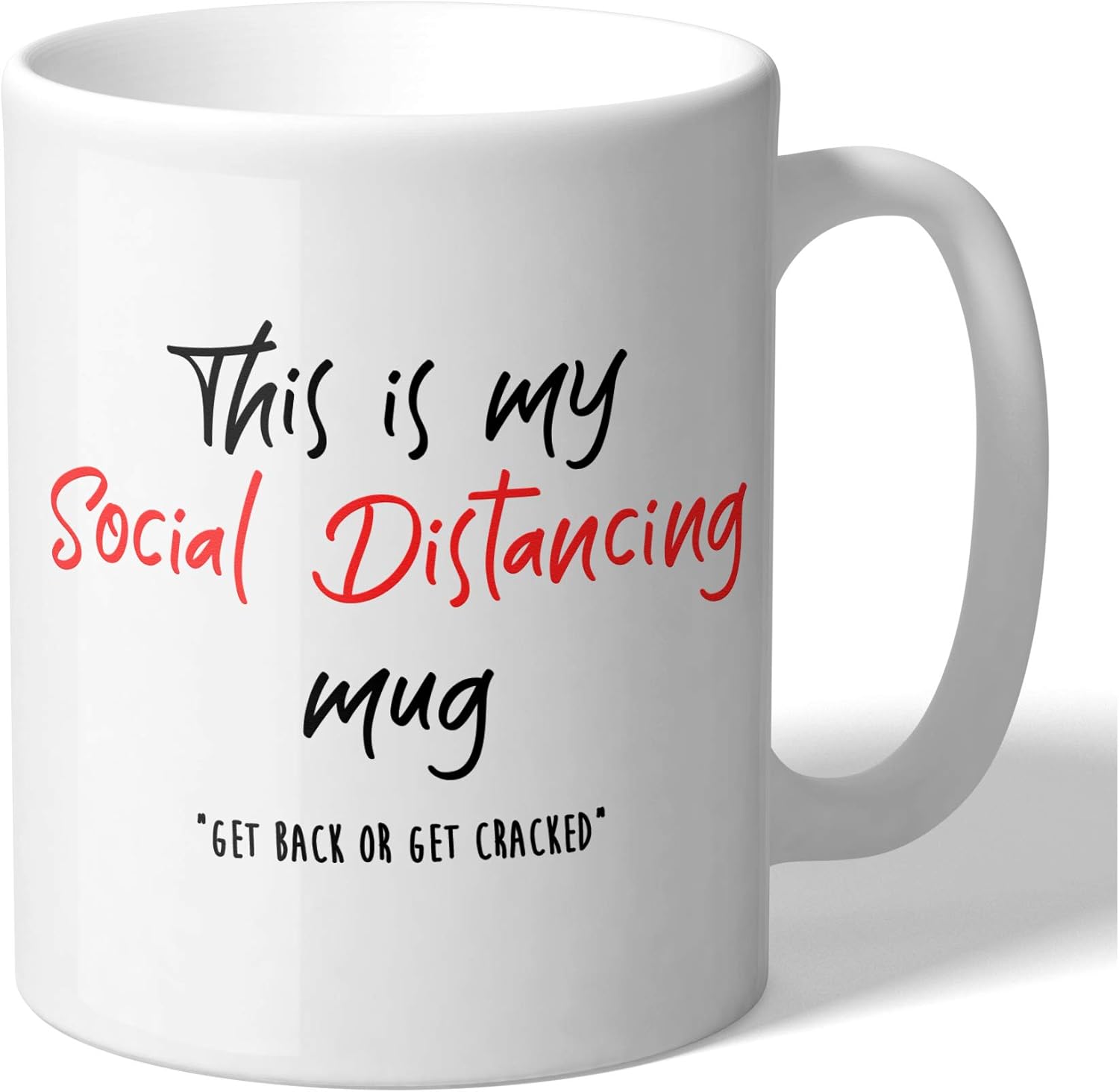 MugBros This Is My Social Distancing Mug 11 Ounce Novelty Coffee Mug