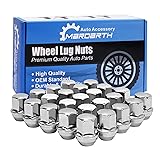 Set of 24, 14x1.5 Wheel Lug Nut Chrome 1.5 Inch