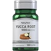 Piping Rock Yucca Root Capsules | 100 Count | Extract Concentrate | Herbal Supplement | Non-GMO, Gluten Free