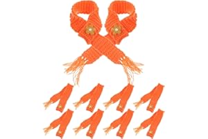 BESPORTBLE 10pcs Mini Scarf for Wine Bottle Decor and Doll Accessories Adjustable Party Favor