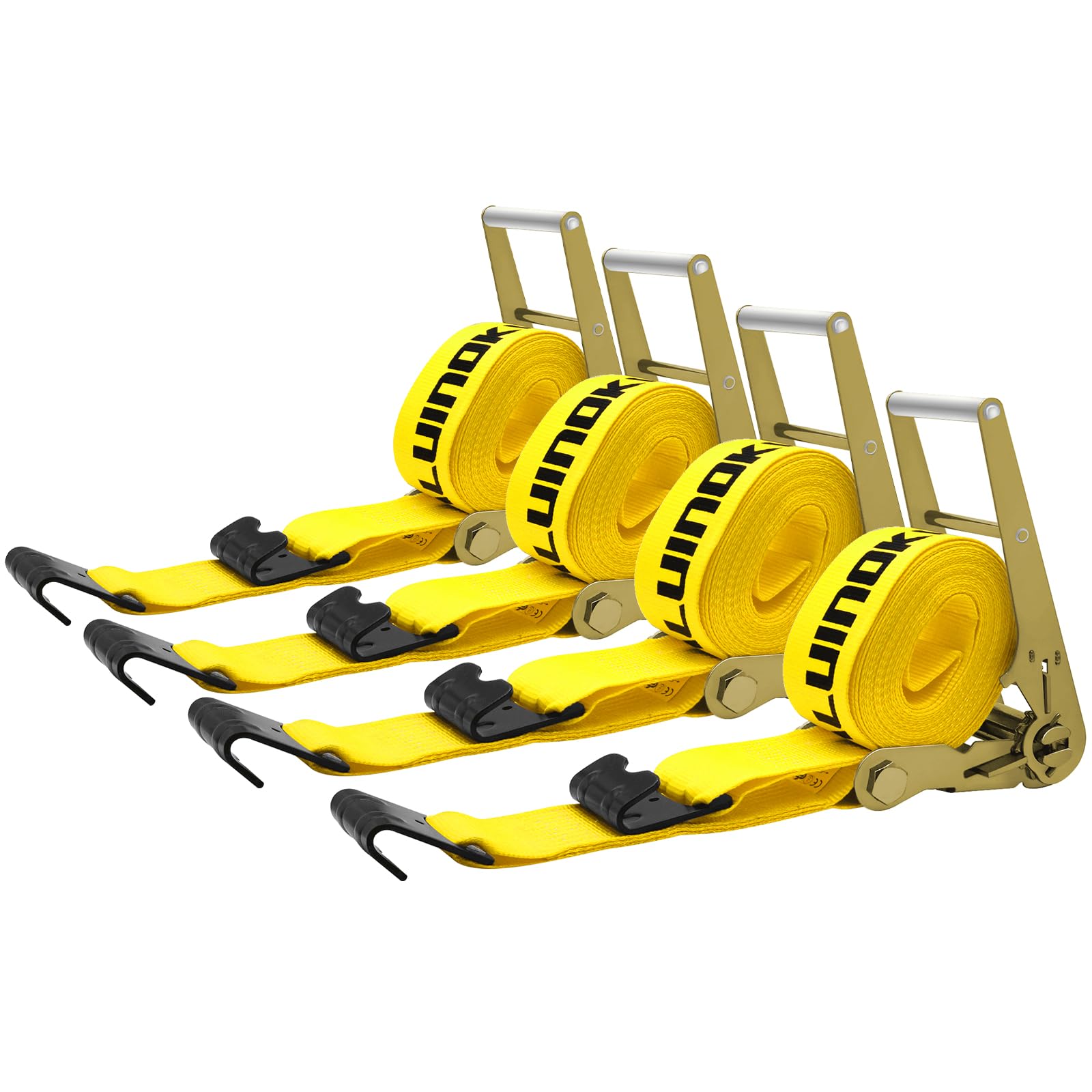 KJE 10 Pack Reflective 4 Inch Straps For Flatbed Trailer, 4\" X 30...