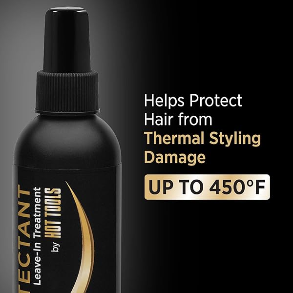 HOT TOOLS HAIR HEAT PROTECTANT LEAVE-IN TREATMENT SPRAY, 8 OUNCE