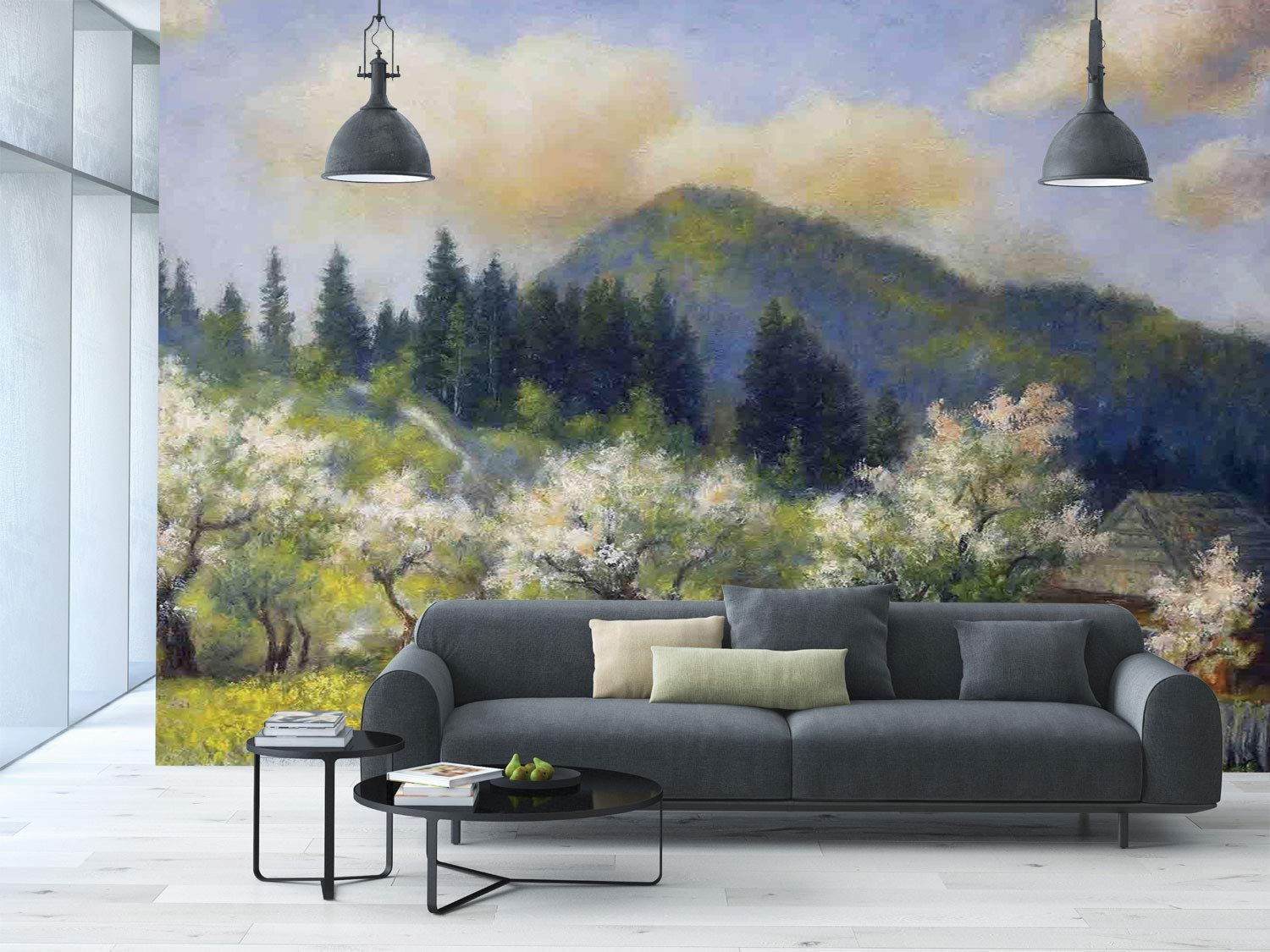 Amazon Com Large Wall Mural Sticker Landscape Retro