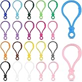 22PCS Plastic Keychain Clips, Assorted Colors Lobster Claw Clip Clasps Backpack Key Chain Rings Keychains Hooks for Crafts Keychain Hook for DIY Crafts Lanyard Clips and Hooks Jewelry