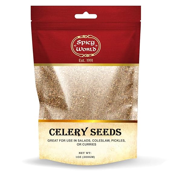 Whole Celery Seeds 10oz Resealable Bag by Spicy World