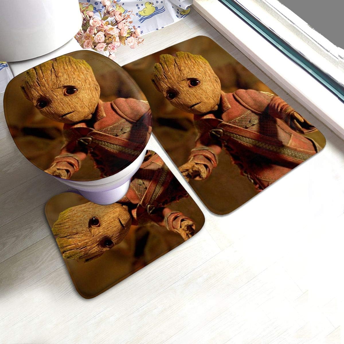 Guardians of The Galaxy Groot Bath Mat 3 Piece Set