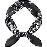 Mariorlsy Men's Geometric Print Scarf, Western Cowboy Style, Versatile Headwear and Neckwear, With Gift Packed