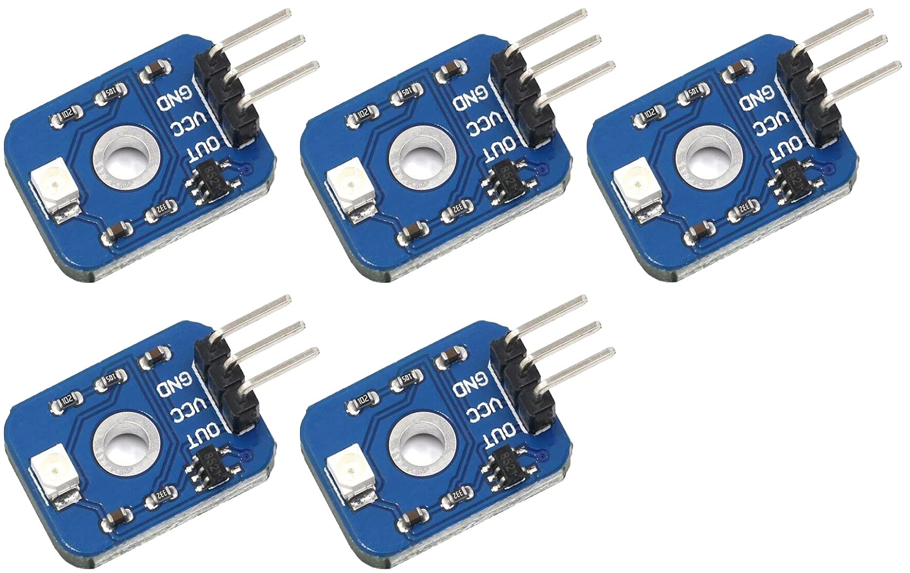TECNOIOT 5pcs ultraviolet uv sensor module 200-370nm ultraviolet detection wavelength