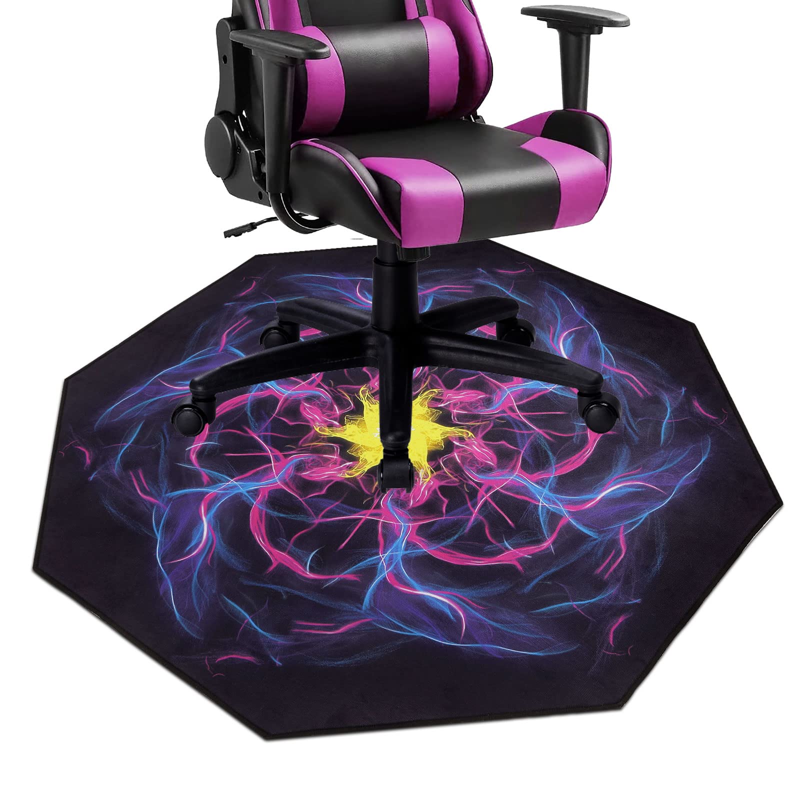 SHACOS Office Chair Mat for Carpeted and Hardwood Floor, 120cm Non-Slip Desk Chair Protector