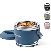 Crock-Pot 20-Ounce Electric Lunch Box, Portable Food Warmer, Faded Blue, Perfect for Travel, Car, On-the-Go, Keeps Food Warm, Spill-Free, Dishwasher-Safe, Ideal Gift for Men and Women