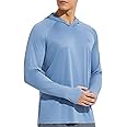 baleaf Men's Sun Protection Hoodie Shirt UPF 50+ Long Sleeve UV SPF T-Shirts Rash Guard Fishing Swimming Lightweight
