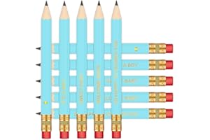 Vusnud 50Pcs - Baby Shower Sharpened Half Pencils with Erasers, Pre-sharpened Pencils for Baby Shower Games, 4 Inches