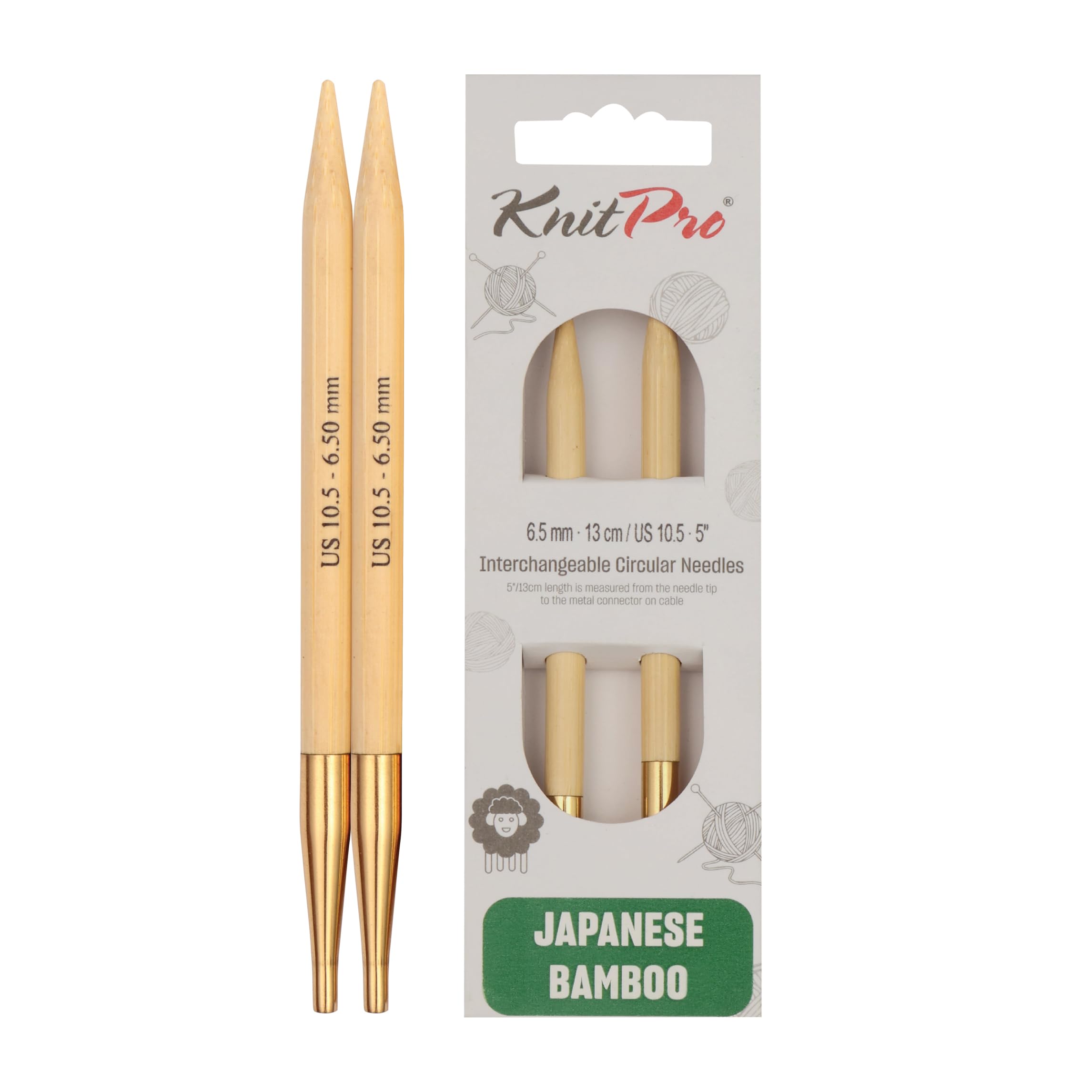 KnitPro Bamboo Interchangeable Circular Needles 5" (13cm) | 6.50mm — image 1